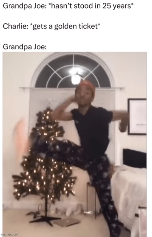 HAVE A HOLLY JOLLY CHRISTMAS | image tagged in dancing,grandpa,charlie | made w/ Imgflip meme maker