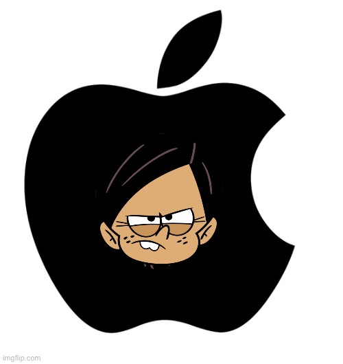 Ronnie Anne's iMac | image tagged in black apple logo transparent background,deviantart,the loud house,girl,computer,ronnie anne santiago | made w/ Imgflip meme maker