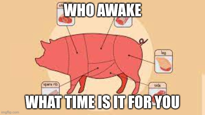 11:10 pm | WHO AWAKE; WHAT TIME IS IT FOR YOU | image tagged in porky | made w/ Imgflip meme maker