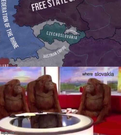 slovakia | image tagged in where banana blank,czech,slovakia | made w/ Imgflip meme maker