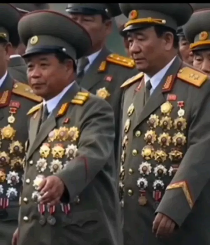 High Quality North korean generals Blank Meme Template