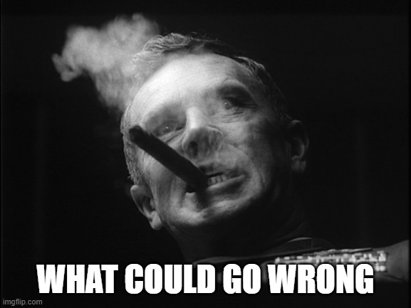 General Ripper (Dr. Strangelove) | WHAT COULD GO WRONG | image tagged in general ripper dr strangelove | made w/ Imgflip meme maker
