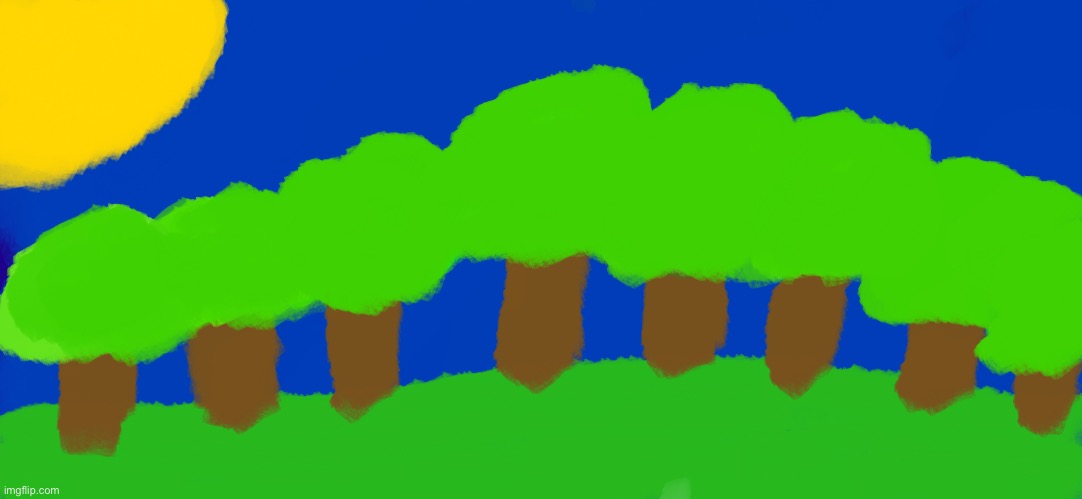Failed attempt at drawing trees | made w/ Imgflip meme maker