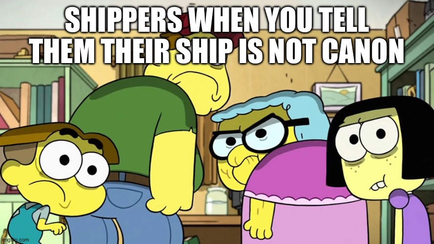 Blank Stare | SHIPPERS WHEN YOU TELL THEM THEIR SHIP IS NOT CANON | image tagged in blank stare | made w/ Imgflip meme maker