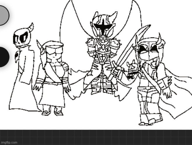 drawing a thing with most of my ocs | made w/ Imgflip meme maker