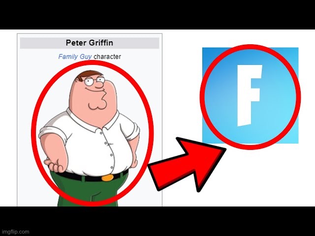 image tagged in family guy,fortnite | made w/ Imgflip meme maker