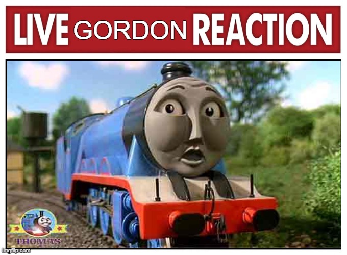 live gordon reaction | GORDON | image tagged in live reaction | made w/ Imgflip meme maker