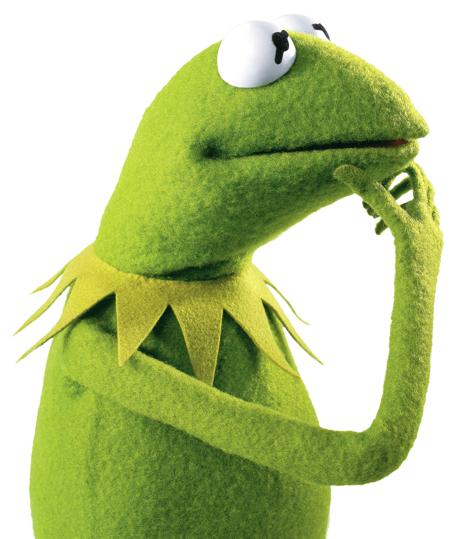 Kermit Thinking Blank Meme Template