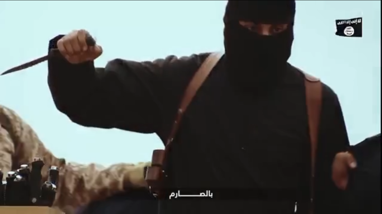 ISIS dude with knife Blank Meme Template