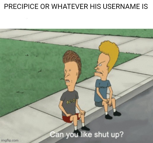 drama stopper | PRECIPICE OR WHATEVER HIS USERNAME IS | image tagged in drama stopper | made w/ Imgflip meme maker