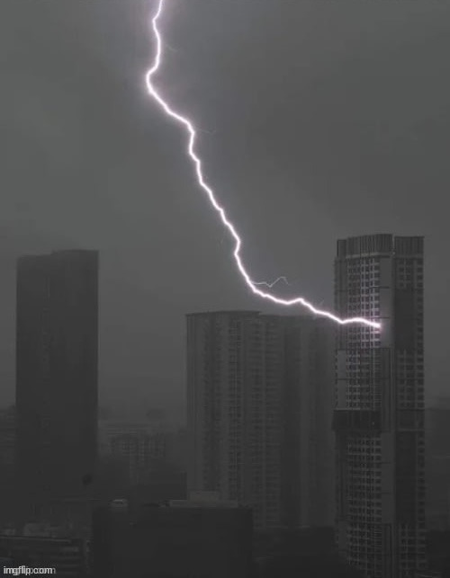 Lightning strikes building sinner | image tagged in lightning strikes building sinner | made w/ Imgflip meme maker
