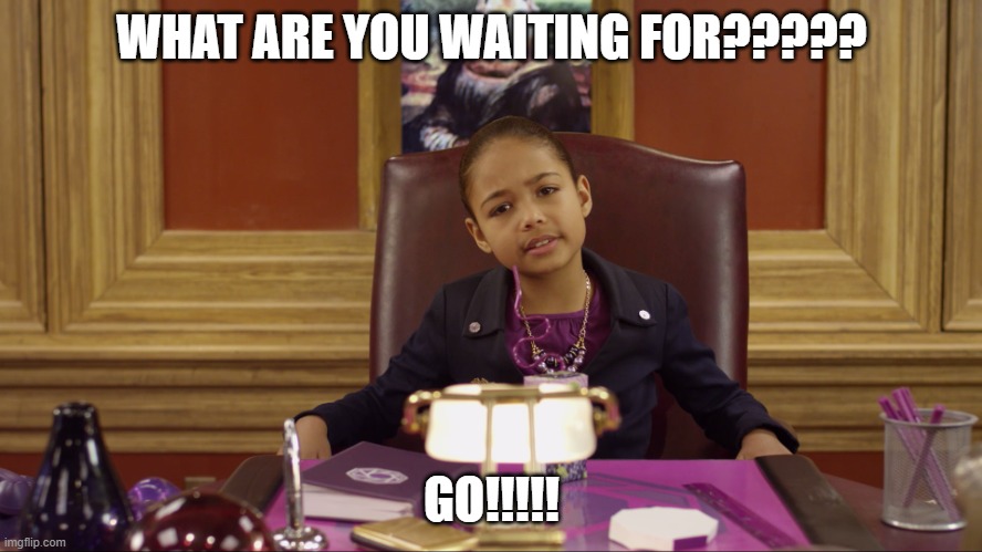 oprah | WHAT ARE YOU WAITING FOR????? GO!!!!! | image tagged in oprah | made w/ Imgflip meme maker