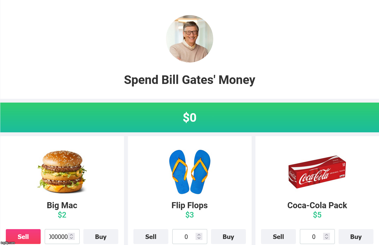 I bought 50 billion big macs | made w/ Imgflip meme maker