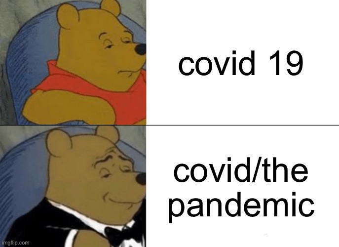 ah yes the covid | covid 19; covid/the pandemic | image tagged in memes,tuxedo winnie the pooh | made w/ Imgflip meme maker