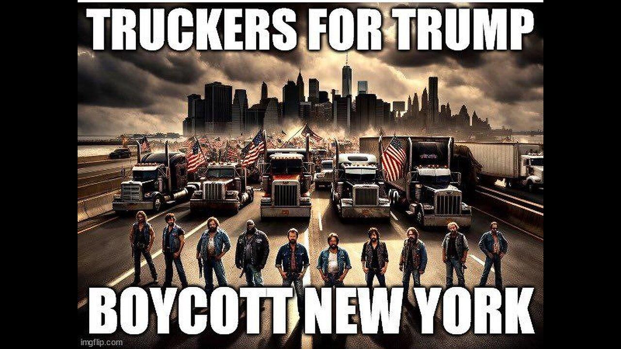 Truckers for Trump Blank Meme Template
