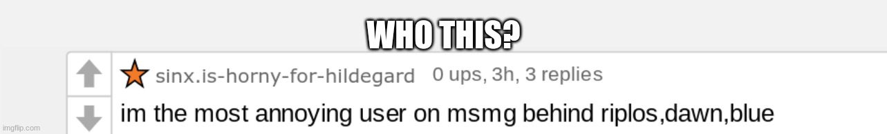 WHO THIS? | made w/ Imgflip meme maker