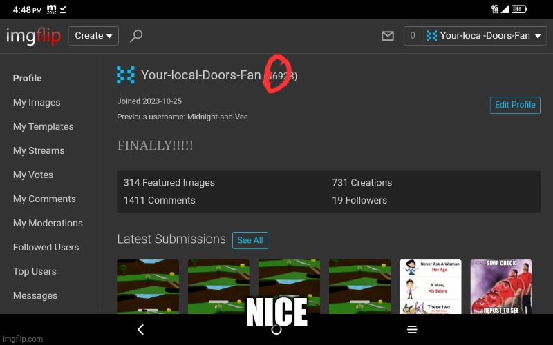 NICE | made w/ Imgflip meme maker