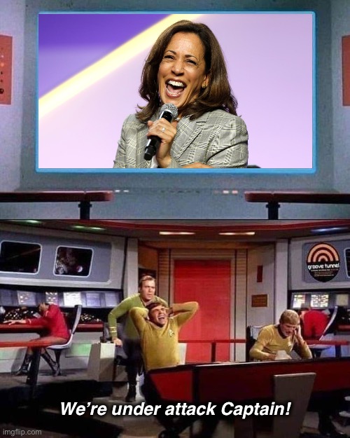 Can you image four years of this? | We’re under attack Captain! | image tagged in star trek | made w/ Imgflip meme maker