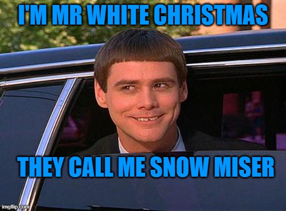 I'M MR WHITE CHRISTMAS THEY CALL ME SNOW MISER | image tagged in jim carrey meme | made w/ Imgflip meme maker