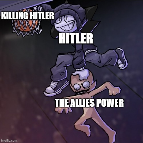 The ending of WW2 described with one image | KILLING HITLER; HITLER; THE ALLIES POWER | image tagged in ww2,germany | made w/ Imgflip meme maker