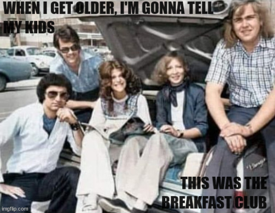 Not the Breakfast Club | image tagged in breakfast club,saturday night live,1970s | made w/ Imgflip meme maker