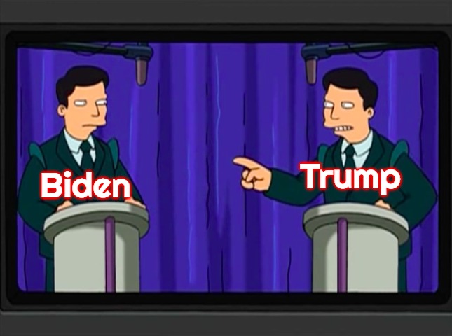Futurama candidates | Biden; Trump | image tagged in futurama candidates,slavic | made w/ Imgflip meme maker