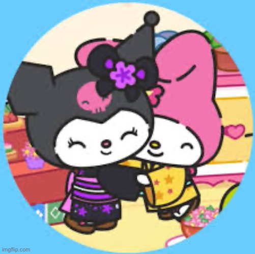 Me and who | image tagged in hug,sanrio | made w/ Imgflip meme maker