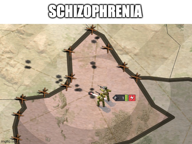 Schizophrenia | SCHIZOPHRENIA | image tagged in call of war | made w/ Imgflip meme maker