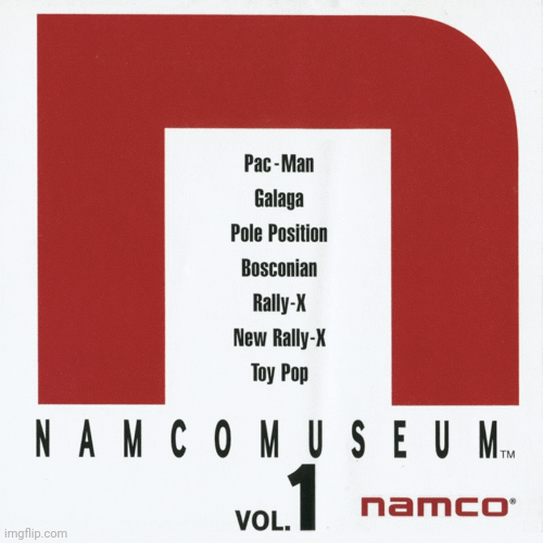 Namco Museum PS1 collection | image tagged in gifs,gaming | made w/ Imgflip images-to-gif maker