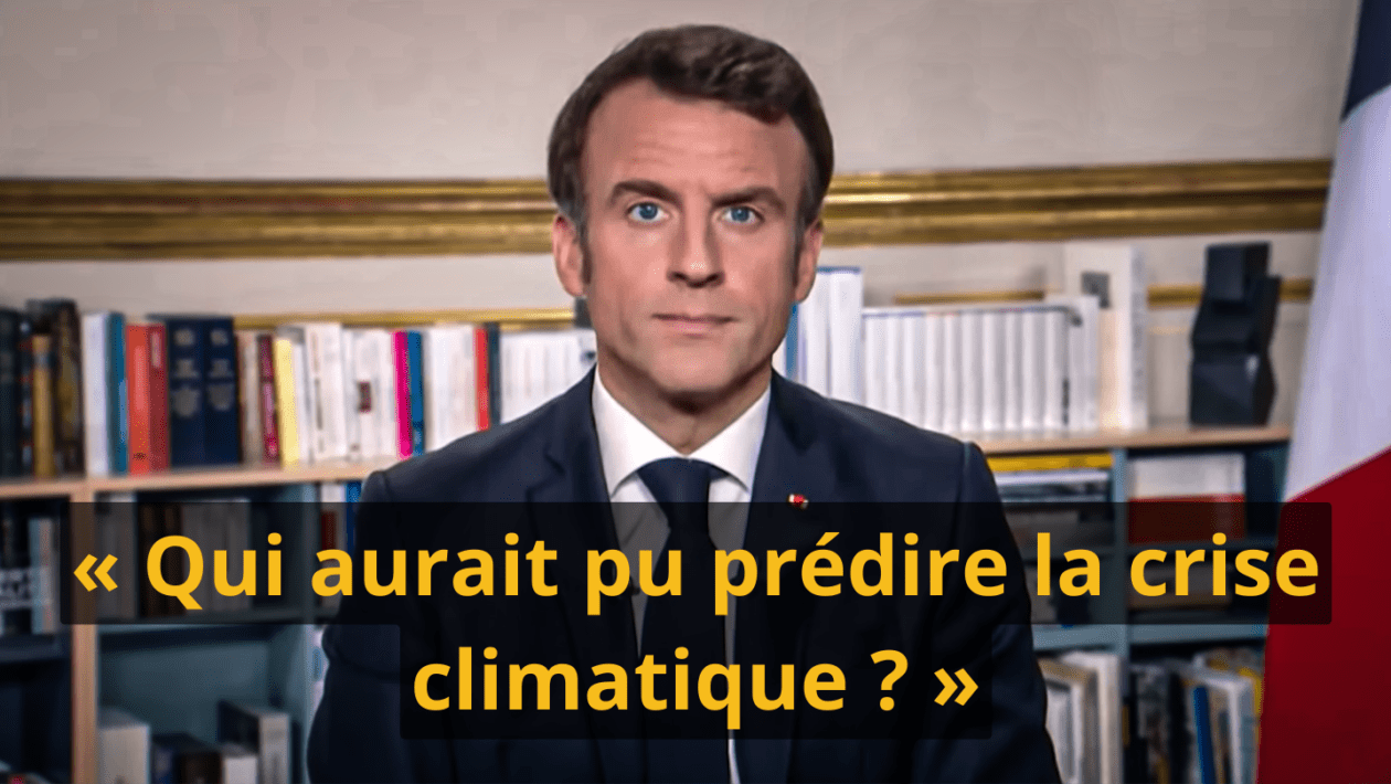 Macron prédire crise climatique Blank Meme Template