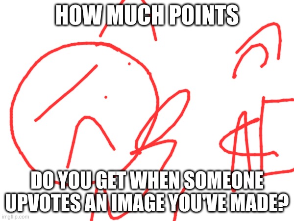 HOW MUCH POINTS; DO YOU GET WHEN SOMEONE UPVOTES AN IMAGE YOU'VE MADE? | made w/ Imgflip meme maker