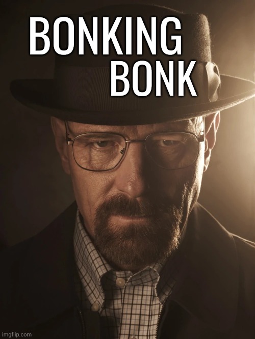 walter white | BONKING BONK | image tagged in walter white | made w/ Imgflip meme maker