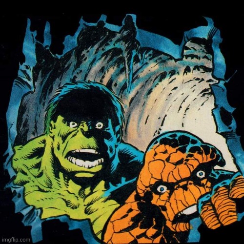 Hulk and Thing | image tagged in hulk and thing | made w/ Imgflip meme maker