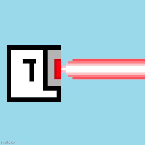 Bit, using his laser at FULL POWER! | made w/ Imgflip meme maker