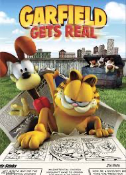 Garfield gets real | image tagged in garfield gets real | made w/ Imgflip meme maker