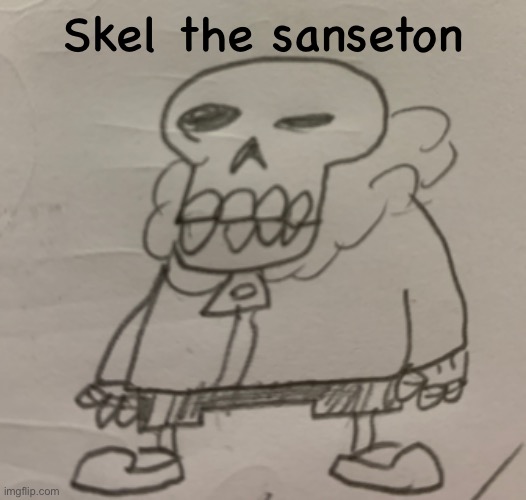 Skel the sanseton | made w/ Imgflip meme maker