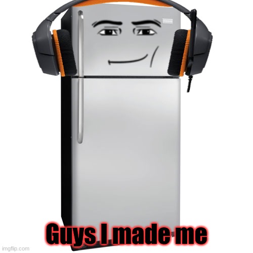 Fridge | Guys I made me | image tagged in fridge | made w/ Imgflip meme maker
