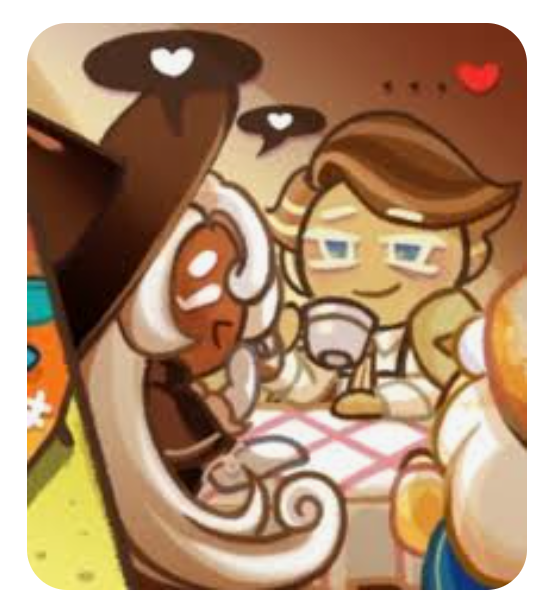 Latte Cookie x Almond Cookie Ship Blank Meme Template