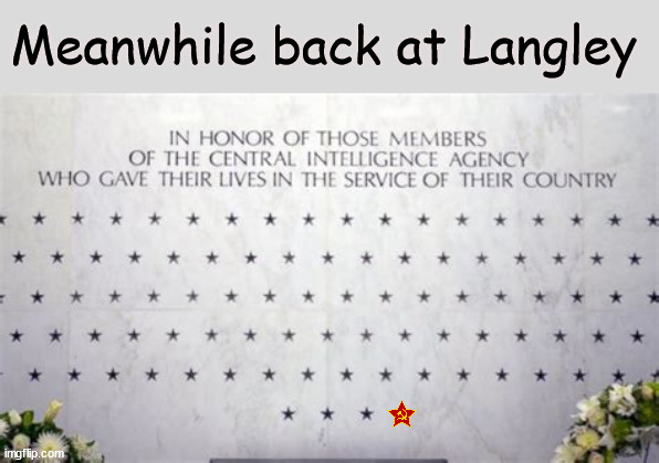 Meanwhile back at Langley | Meanwhile back at Langley | image tagged in navalny,cia,langley,died suddenly | made w/ Imgflip meme maker