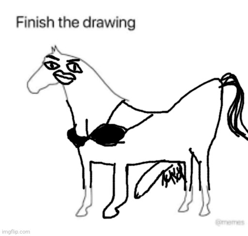 Finish the drawing | image tagged in finish the drawing | made w/ Imgflip meme maker