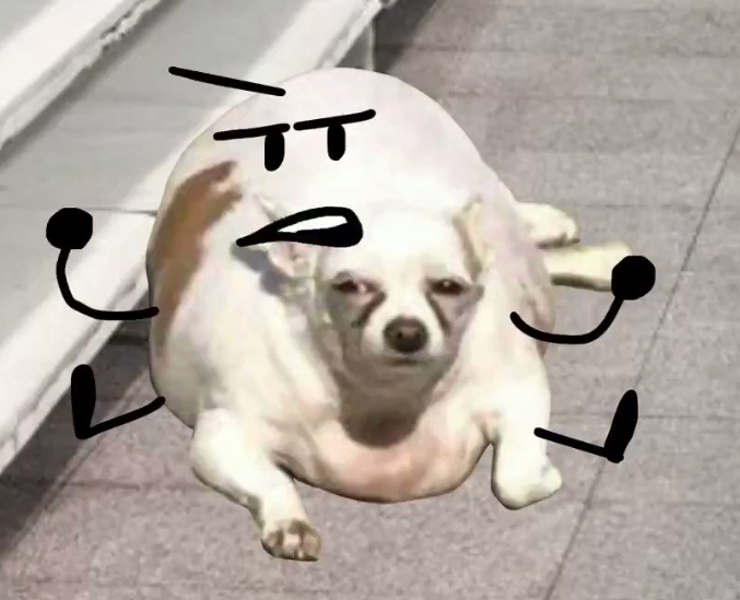 Pissed Plump dog Blank Meme Template