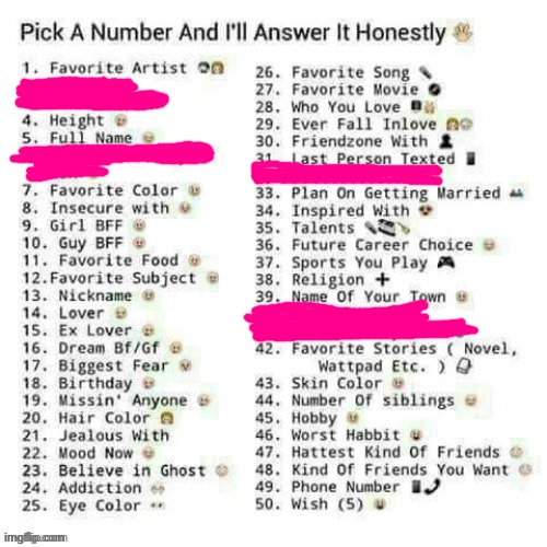 Pick a number | image tagged in pick a number | made w/ Imgflip meme maker