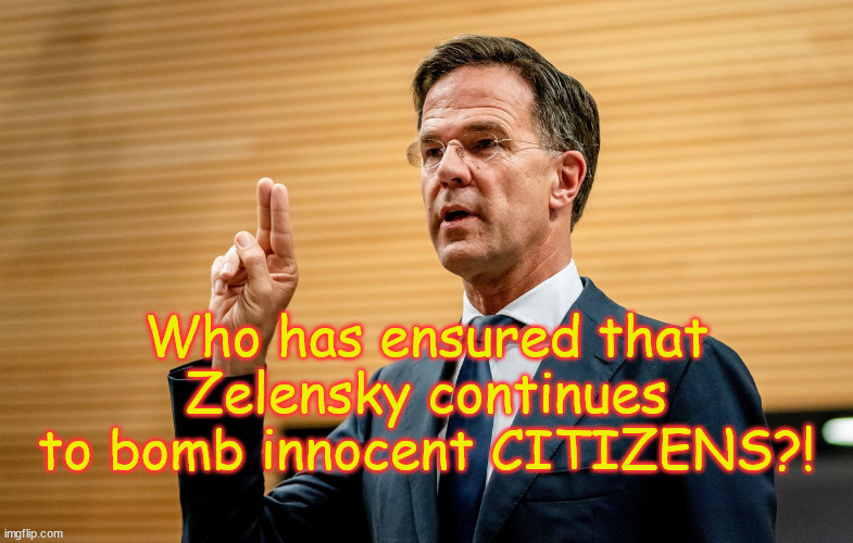 rat | Who has ensured that Zelensky continues to bomb innocent CITIZENS?! | image tagged in rat | made w/ Imgflip meme maker
