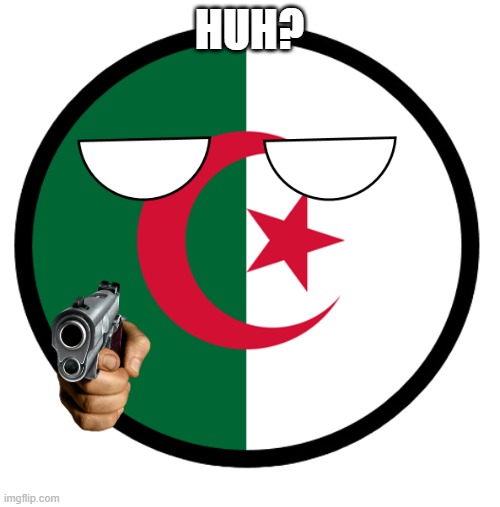 Algeria | HUH? | image tagged in algeria | made w/ Imgflip meme maker