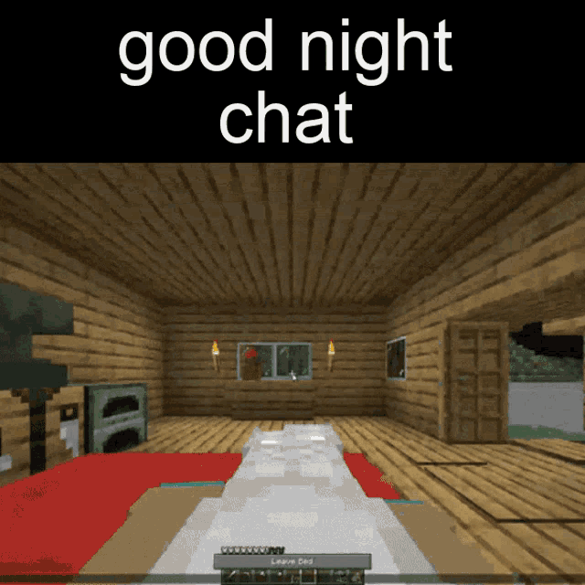 good night chat Blank Meme Template