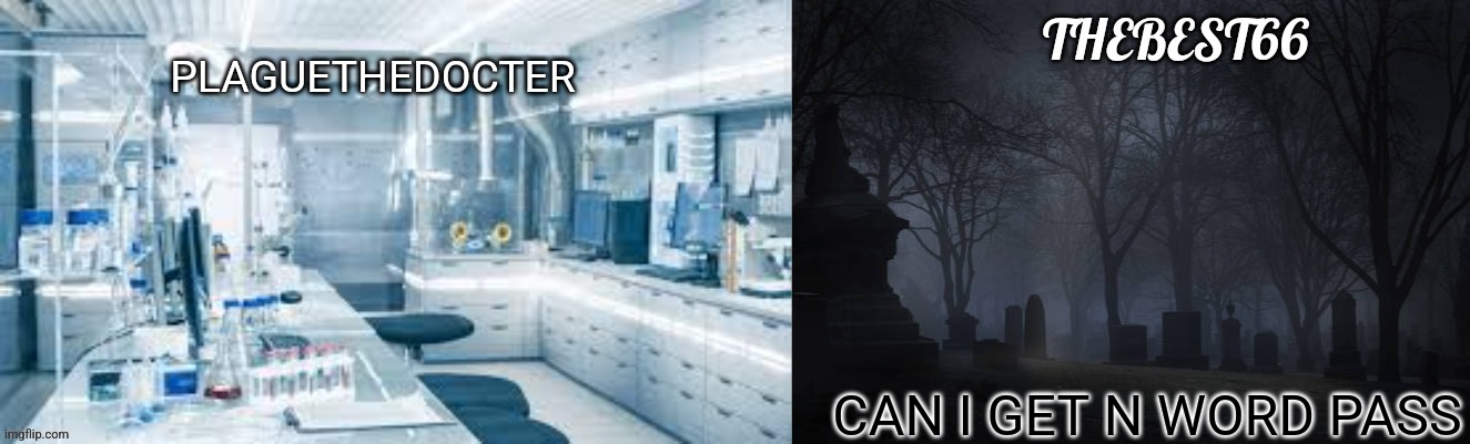 Plaguethedocter and Thebest66 | CAN I GET N WORD PASS | image tagged in plaguethedocter and thebest66 | made w/ Imgflip meme maker