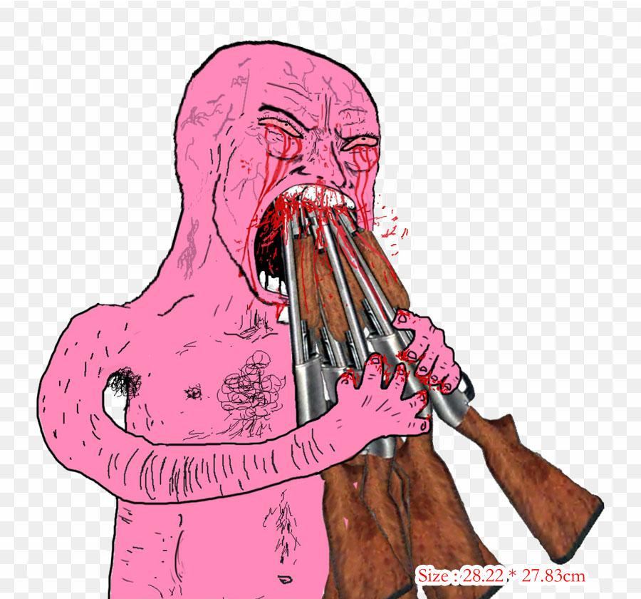 High Quality PINK WOJACK SHOVING DOZENS OF SHOTGUNS Blank Meme Template
