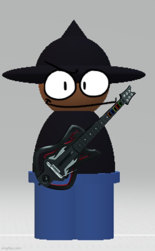 Bambax guitar hero | image tagged in bambax from fnf vs banbodi,bambax,vs banbodi,stop reading the tags | made w/ Imgflip meme maker