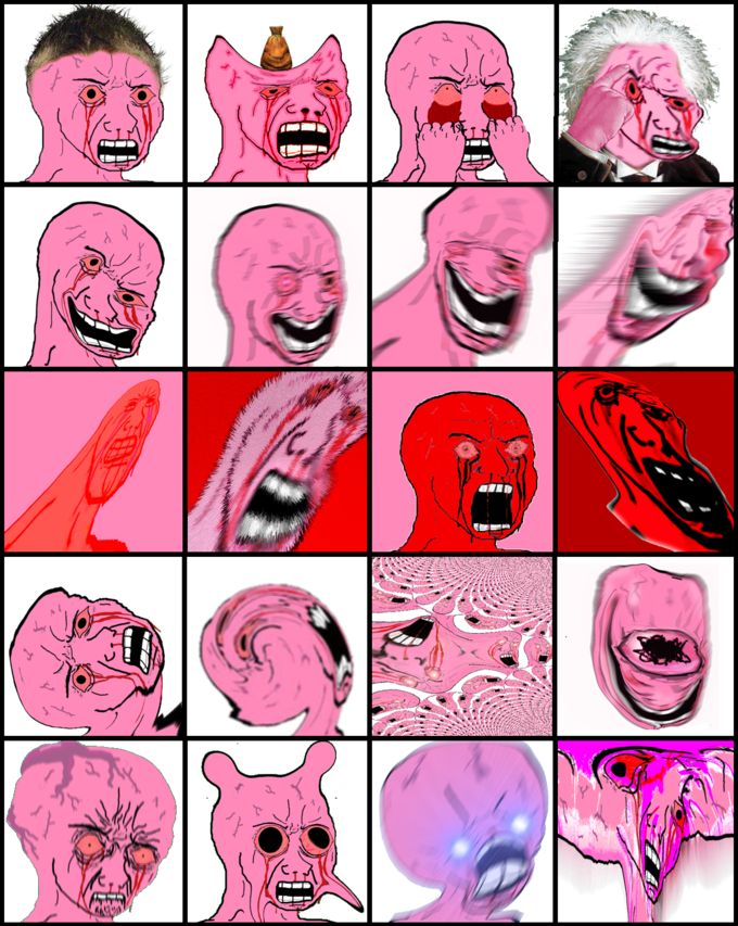 High Quality Pink Wojack Collection Blank Meme Template