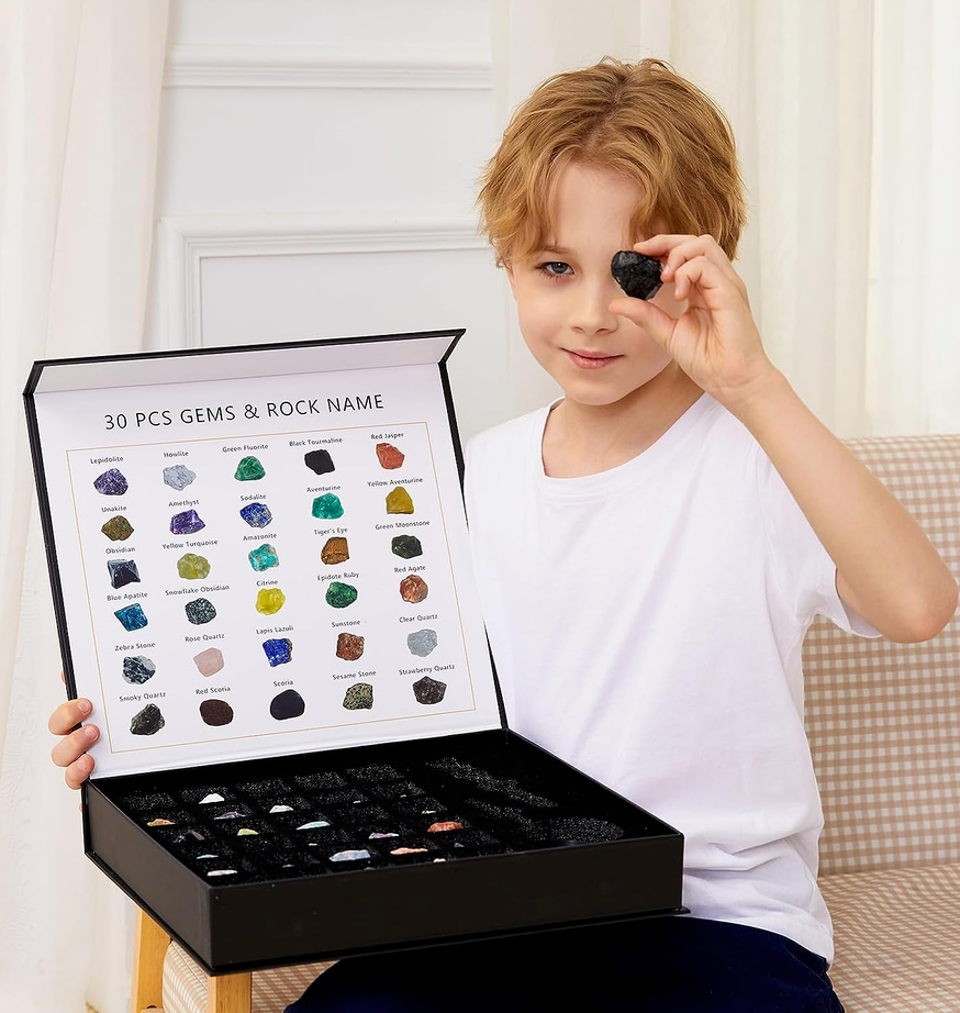 High Quality Child Perry boy geologist rock collection JPP Blank Meme Template